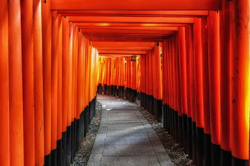Fotobehang Fushimi Inari Shrine Torii gates © aaron90311