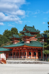 Fototapeta premium Heian jingu Shrine Soryuro Tower