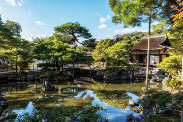 Ginkakuji Togudo and Pond