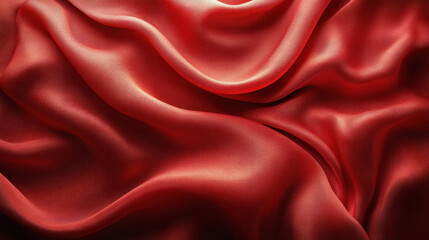 Obraz premium Red background with subtle patterns of rippling silk for a luxurious aesthetic
