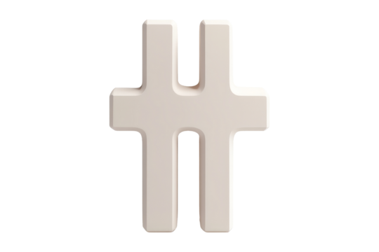 Visual concept of hashtag for digital marketing and graphic design