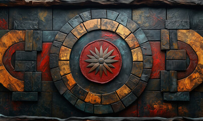 Obraz premium Abstract pattern in a combination of dark tones.