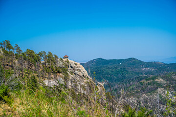 Fototapeta premium An overlooking view of Tucson, Arizona