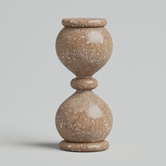 Terrazzo Hourglass Decorative Sculpture