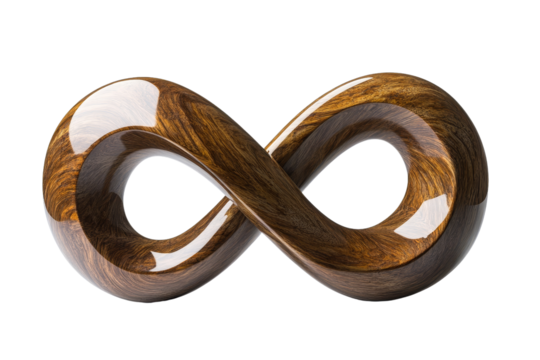 Contemplating infinity isolated infinity symbol on for artistic expression
