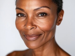 Obraz premium Woman smiling close-up