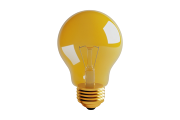 Illuminating ideas isolated light bulb symbol on for creative concepts