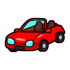 cartoon cute car transportation illustration art