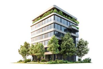 Isolated office building symbol on for architectural designs and business concepts