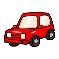 cartoon cute car transportation illustration art