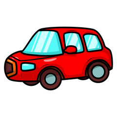 cartoon cute car transportation illustration art