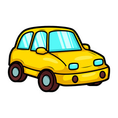 cartoon cute car transportation illustration art
