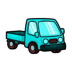 cartoon cute car transportation illustration art