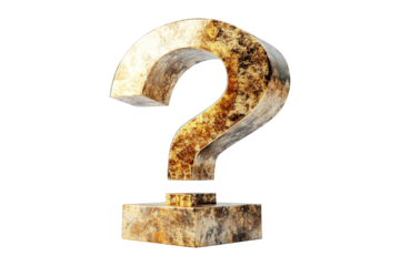 Isolated question mark symbol on for visual communication graphic design conceptual analysis