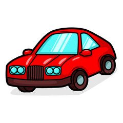 cartoon cute car transportation illustration art