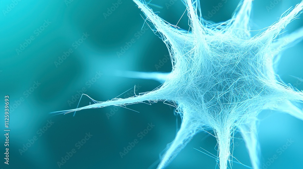Poster abstract neural network cyberspace digital lines technology background