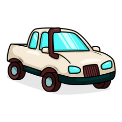 cartoon cute car transportation illustration art
