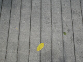 The path is made of cement.