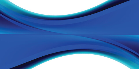 Abstract blue glowing geometric lines on dark blue background. Modern shiny blue circle lines pattern