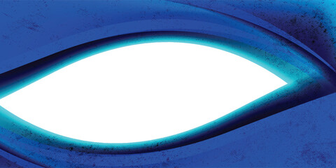 Abstract blue glowing geometric lines on dark blue background. Modern shiny blue circle lines pattern