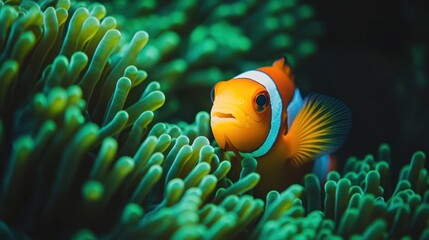 Vibrant Clownfish in a Lush Coral Reef