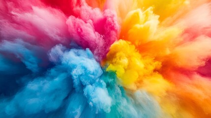 Vibrant Explosion of Bright and Colorful Abstract Studio Background