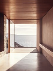 Empty Room with Ocean View
