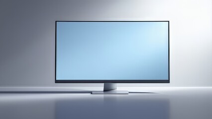 Fototapeta premium Simulated TV screen, black, empty, true-to-life.