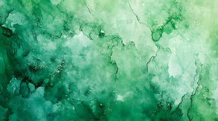 Obraz premium A green watercolor texture.