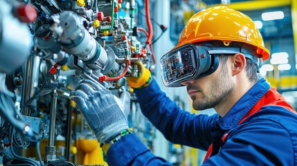 Optimizing factory operations factory worker utilizing augmented reality glasses for efficiency enhancement in industrial settings technical perspective ar technology