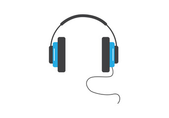 Minimalist Headphone Vector Illustration Art