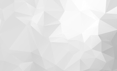 Obraz premium White polygon abstract background. Lowpoly backdrop. Vector polygonal illustration