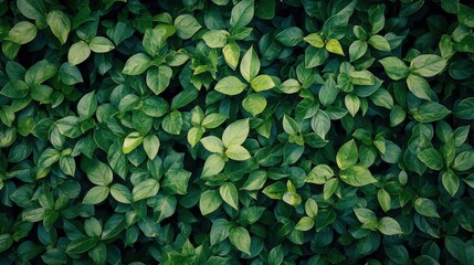 lush green leaves background for nature themes