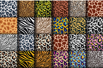Big Animal Skin seamless pattern collection