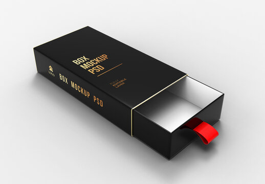 Slide Open Box Mockup