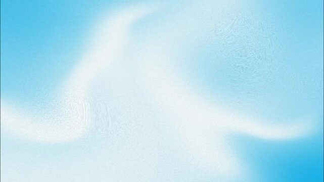 Blue sky gradient twist or waves background with grainy texture