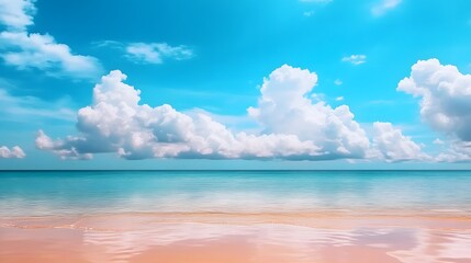 Obraz premium Serene ocean reflection tropical beach landscape photography calm environment aesthetic viewpoint nature concept