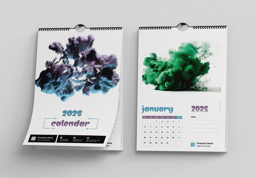 Wall Calendar 2025 Layout