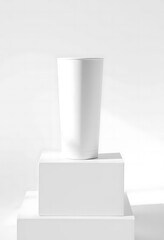 Obraz premium White Cosmetic Tube Mockup