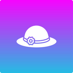 Fototapeta premium Pamela Hat Icon