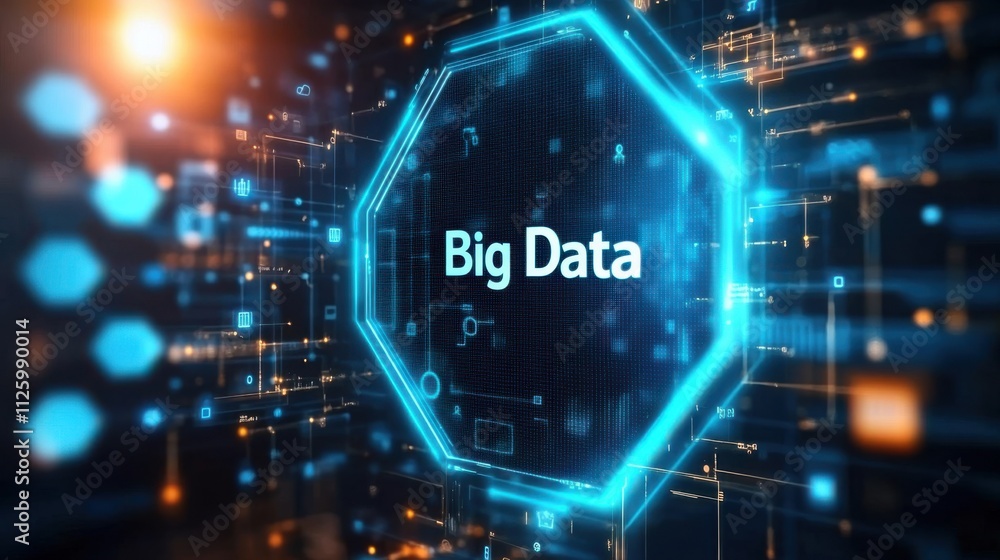 Aufkleber concept image of big data