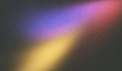 Abstract colorful light beam on textured background.