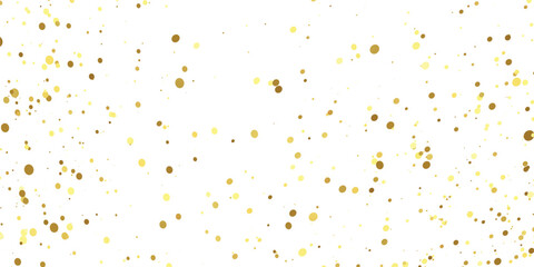 Abstract Golden doted glitter on transparent background. Luxury sparkling confetti. Celebration falling doted gold glitter. Vector illustration.gold, luxury, isolated, light, background, white, vector