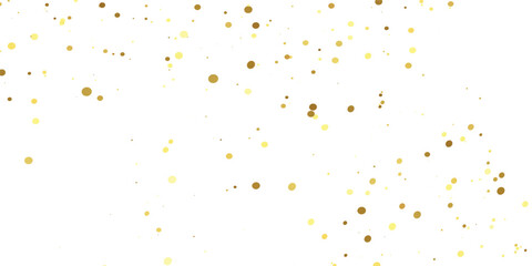 Abstract Golden doted glitter on transparent background. Luxury sparkling confetti. Celebration falling doted gold glitter. Vector illustration.gold, luxury, isolated, light, background, white, vector