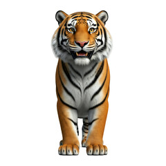 Fototapeta premium tiger on white background