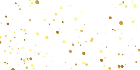 Abstract Golden doted glitter on transparent background. Luxury sparkling confetti. Celebration falling doted gold glitter. Vector illustration.gold, luxury, isolated, light, background, white, vector