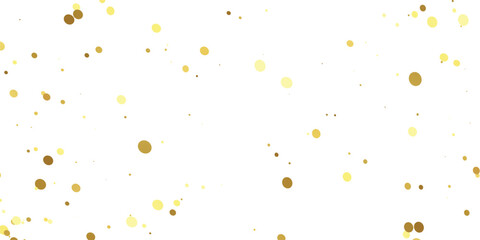 Abstract Golden doted glitter on transparent background. Luxury sparkling confetti. Celebration falling doted gold glitter. Vector illustration.gold, luxury, isolated, light, background, white, vector
