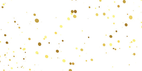 Abstract Golden doted glitter on transparent background. Luxury sparkling confetti. Celebration falling doted gold glitter. Vector illustration.gold, luxury, isolated, light, background, white, vector