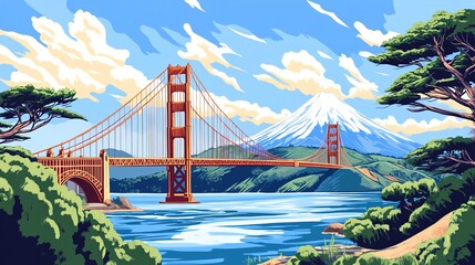 Fototapeta premium golden gate bridge
