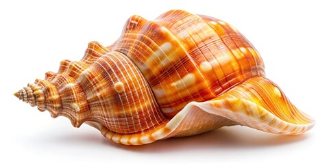 Obraz premium Seashell Photography: High-Resolution Close-up Images of Seashells on White Background